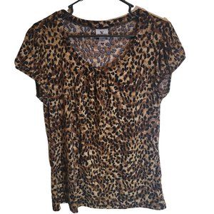 Worthington L Cheetah Top